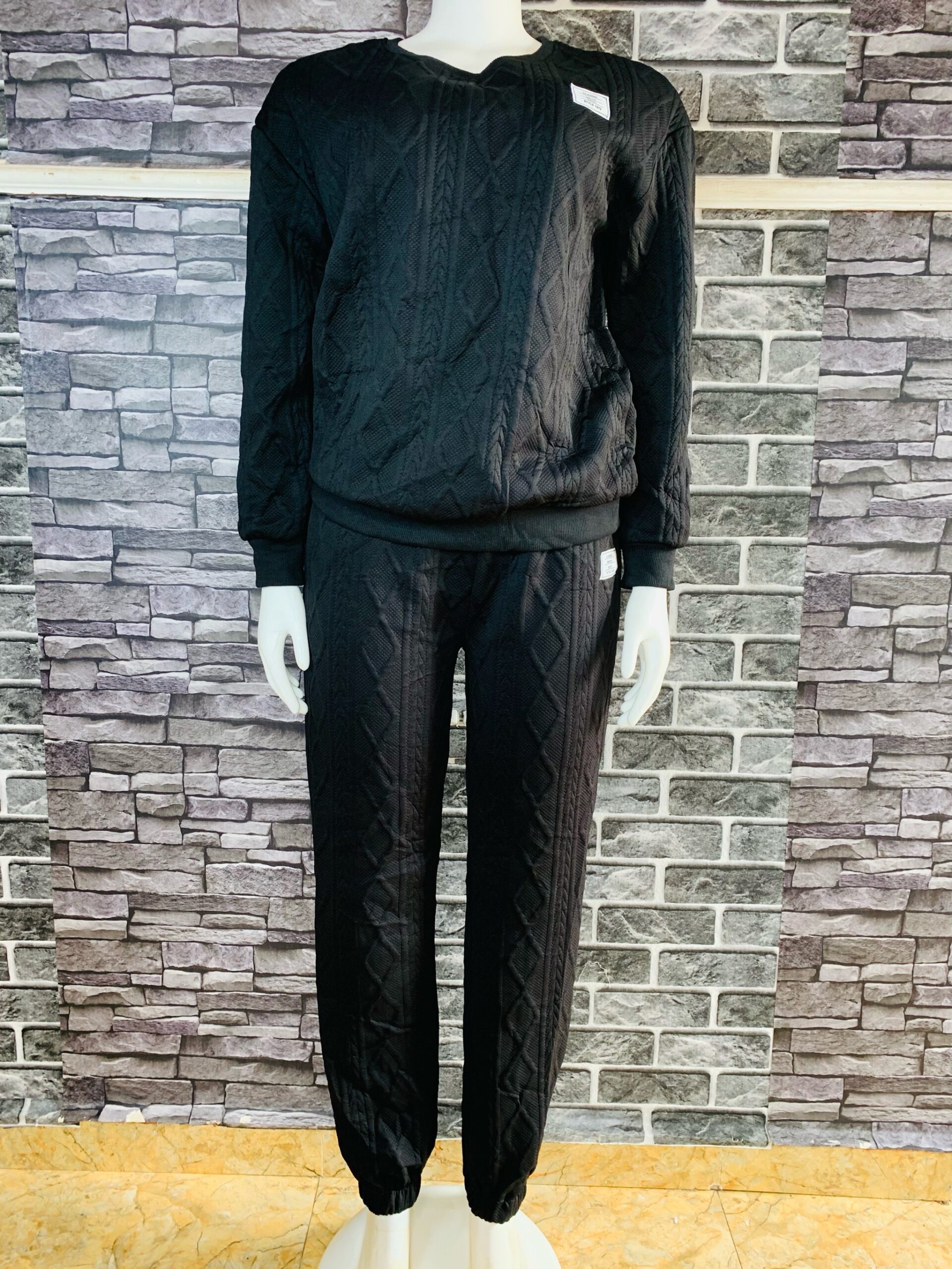 Black Sweat Two Piece sets 4 Black Sweat Two Piece sets - Image 4