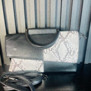 Stripe White Black Bag