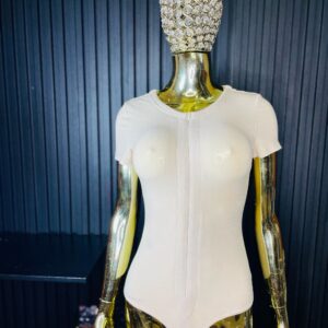 Cream Ribbed Top