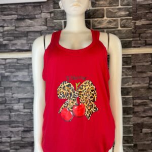 Red Cherry Singlets Top