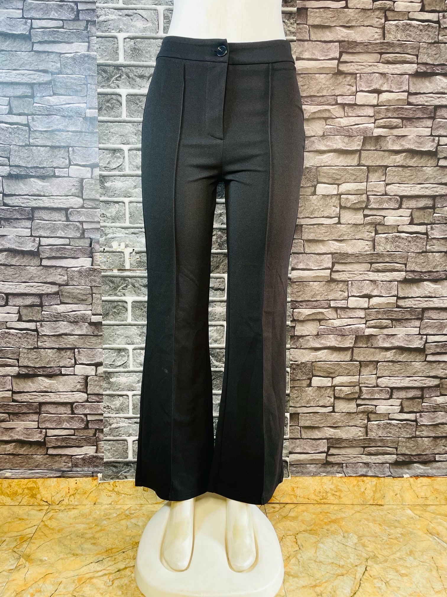 Women’s Black Flare Trouser 1 Women’s Black Flare Trouser