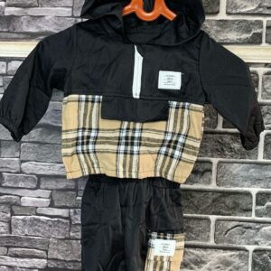Kids Plaid Hoodie Set