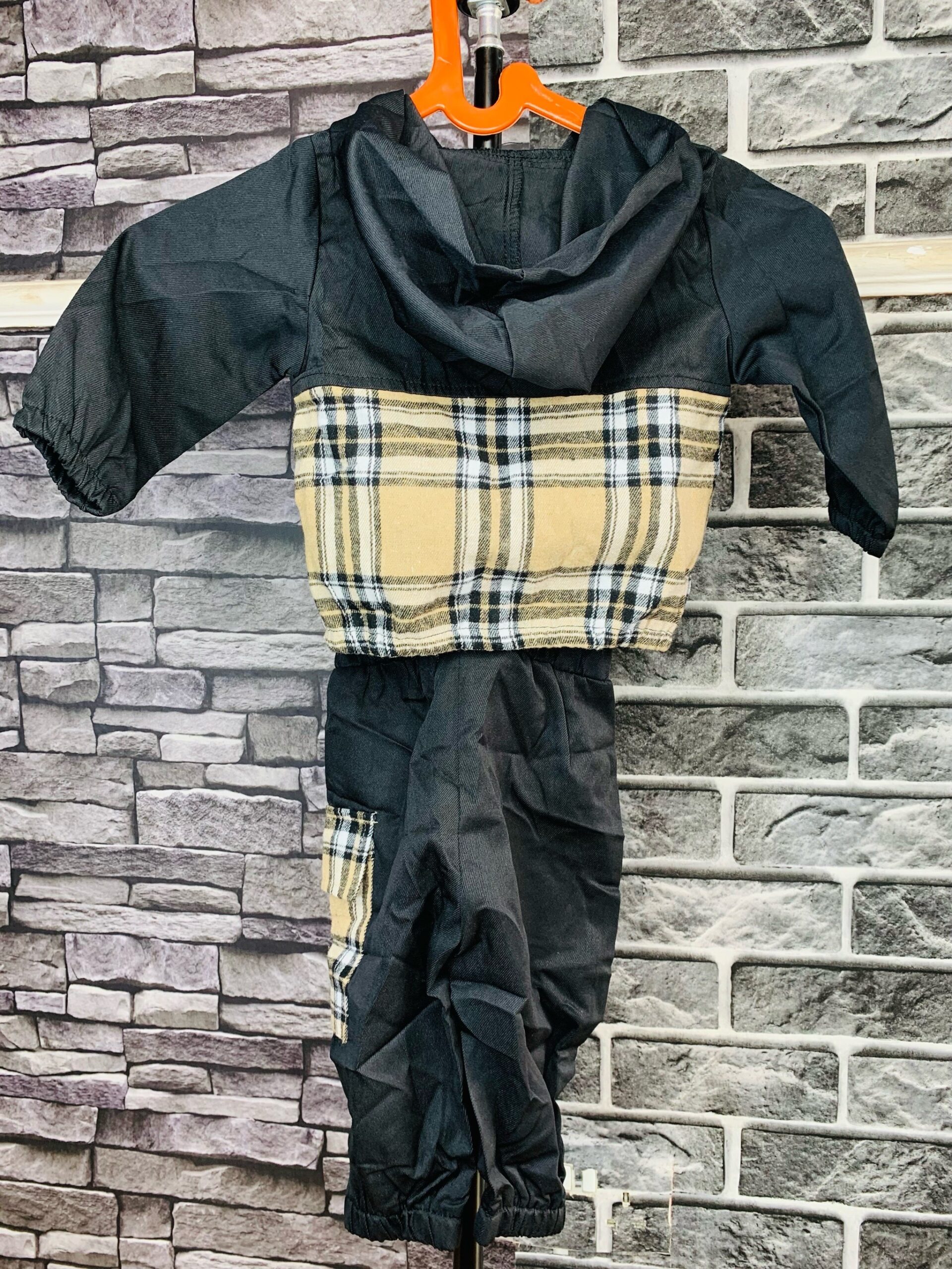 Kids Plaid Hoodie Set 4 Kids Plaid Hoodie Set - Image 4