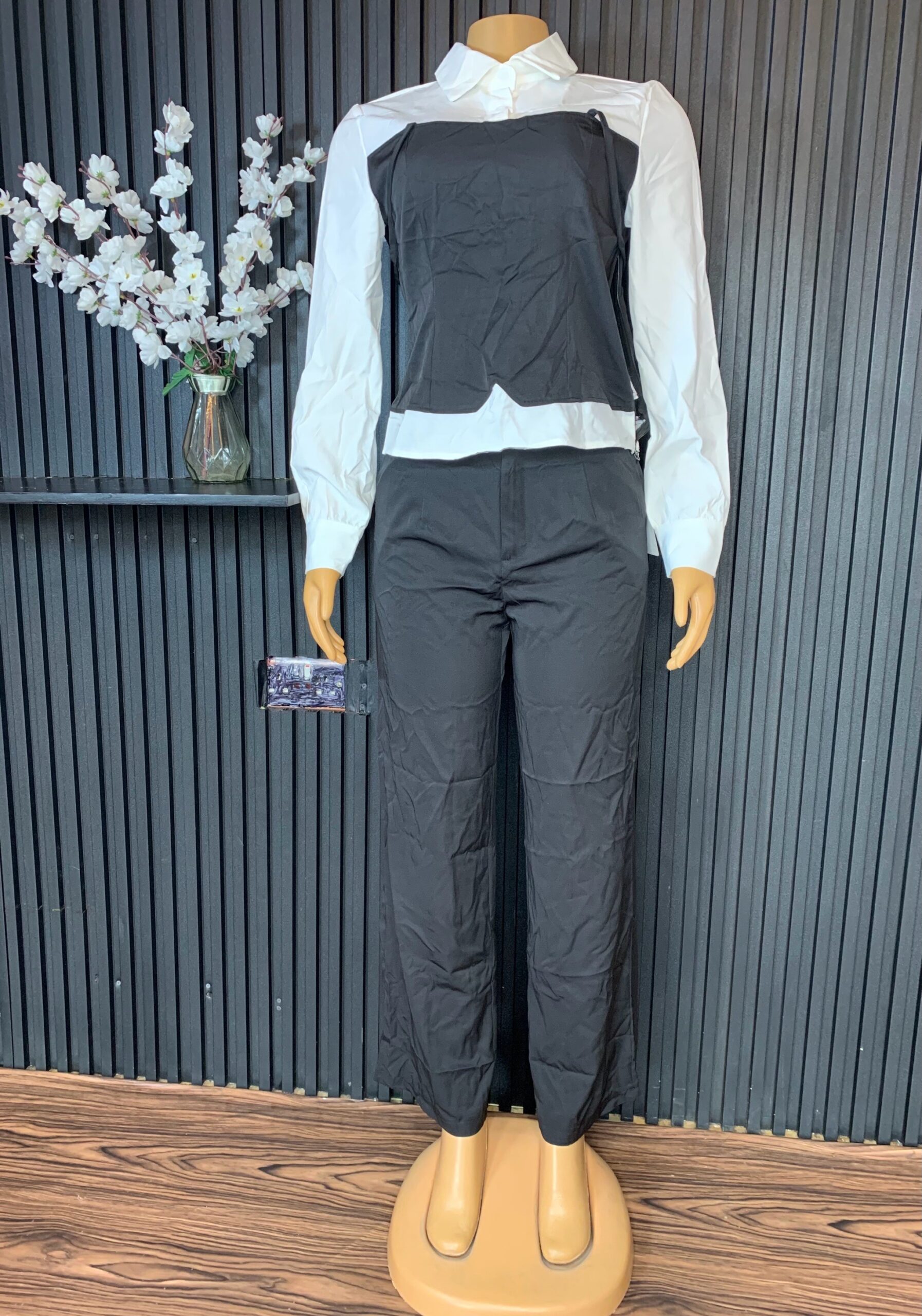2-piece corset shirt trouser set 3 2-piece corset shirt trouser set - Image 3