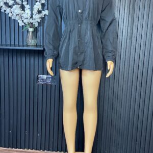 Home 13 Black Zipper With Button Cardigan