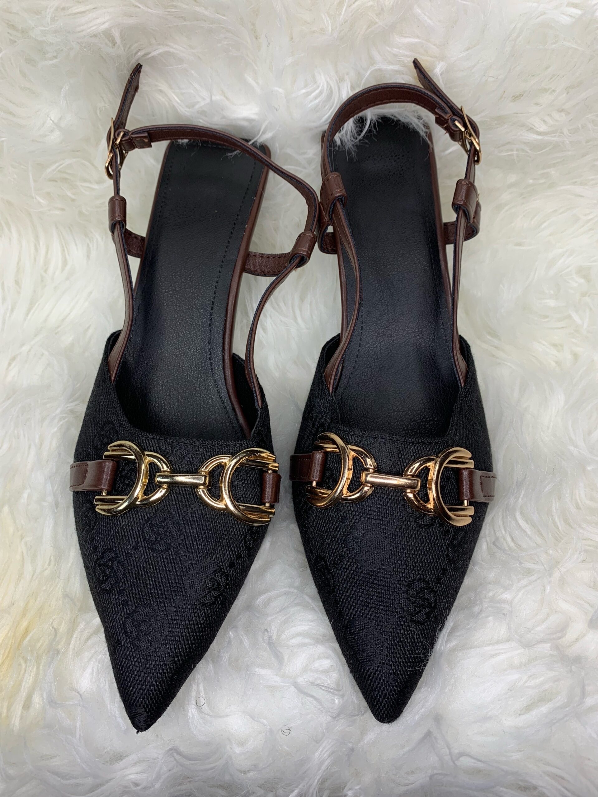 Black Elegant Heel Shoe 3 Black Elegant Heel Shoe - Image 3