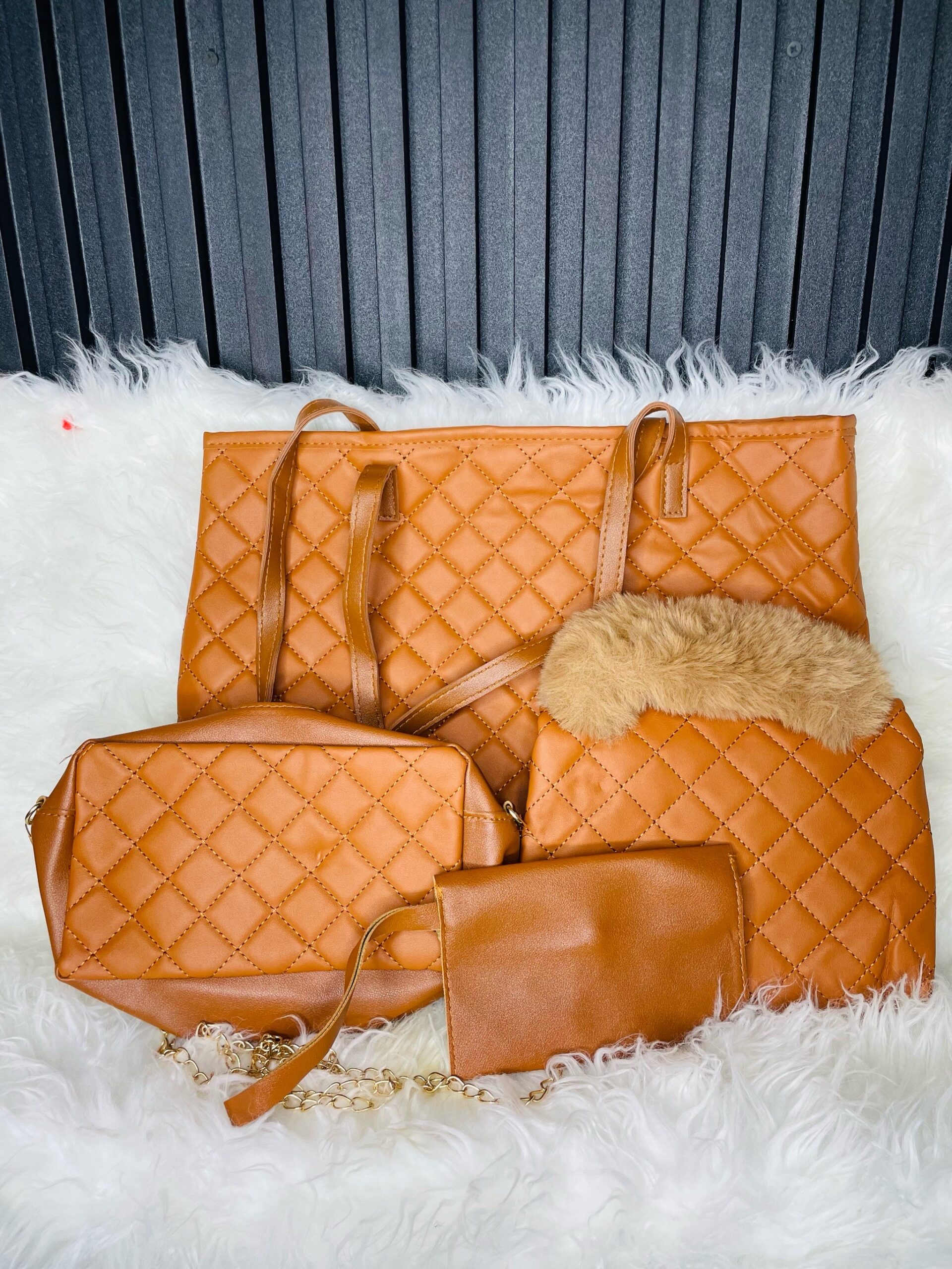 4in1 Brown Tote Bag 3 4in1 Brown Tote Bag - Image 3