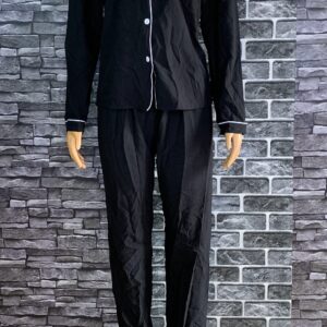 Black Two Piece Pajama Set