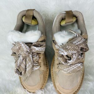 Home 16 Beige/Brown Chunky Lace-UP Sneakers