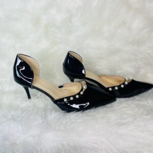Home 13 Black Elegant Bead Heel