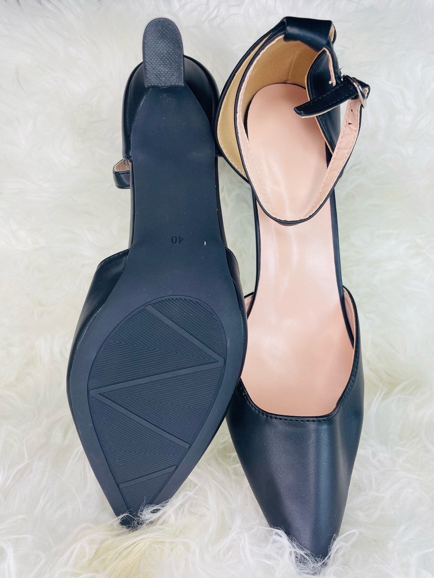 Black Slingback Shoe 2 Black Slingback Shoe - Image 2