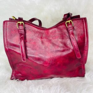 Elegant Burgundy Handbag