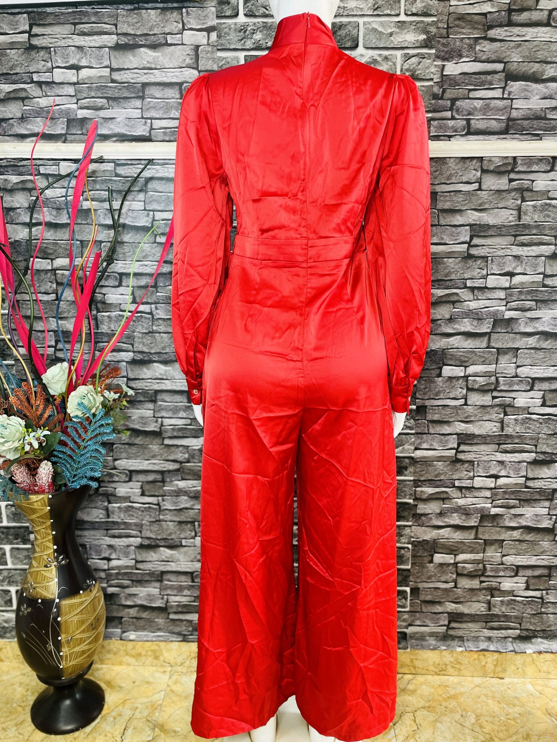 Red Long_Sleeve Jumpsuit 4 Red Long_Sleeve Jumpsuit - Image 4