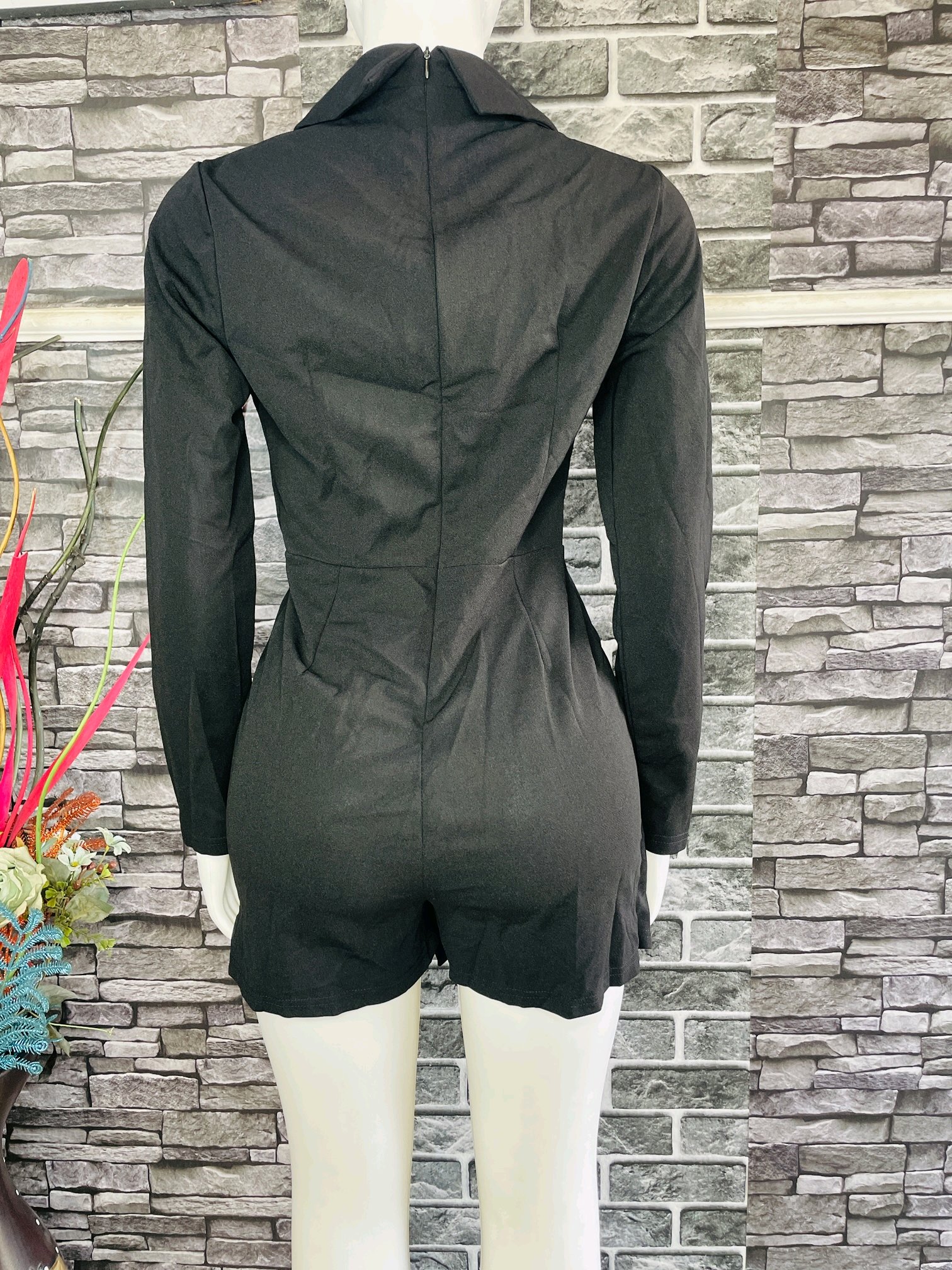 Black Short Jumpsuit 3 Black Short Jumpsuit - Image 3