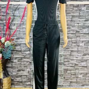 Black Pin Down Botton Two _Piece