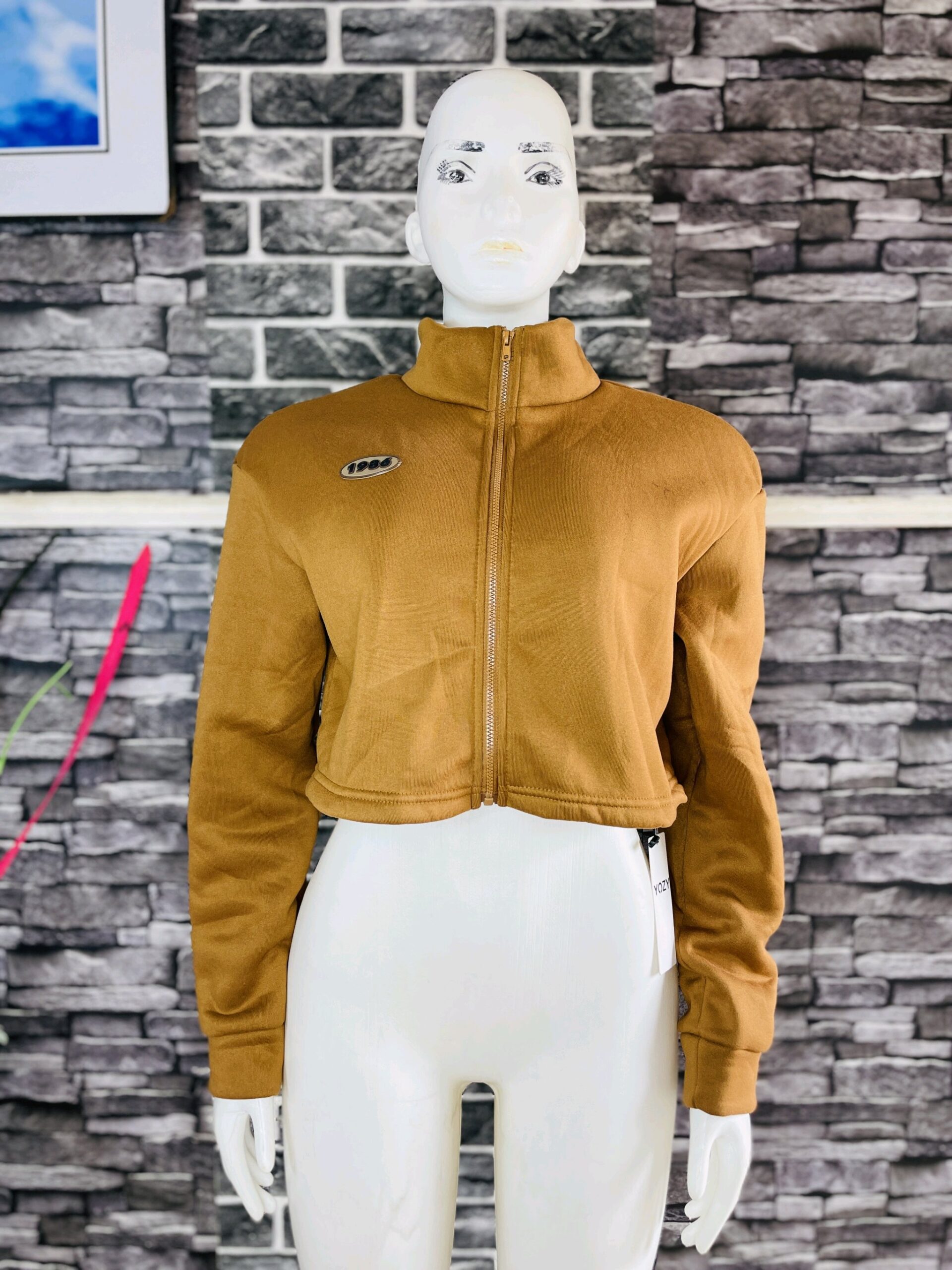 Brown Mustard _Croped Jacket 1 Brown Mustard _Croped Jacket
