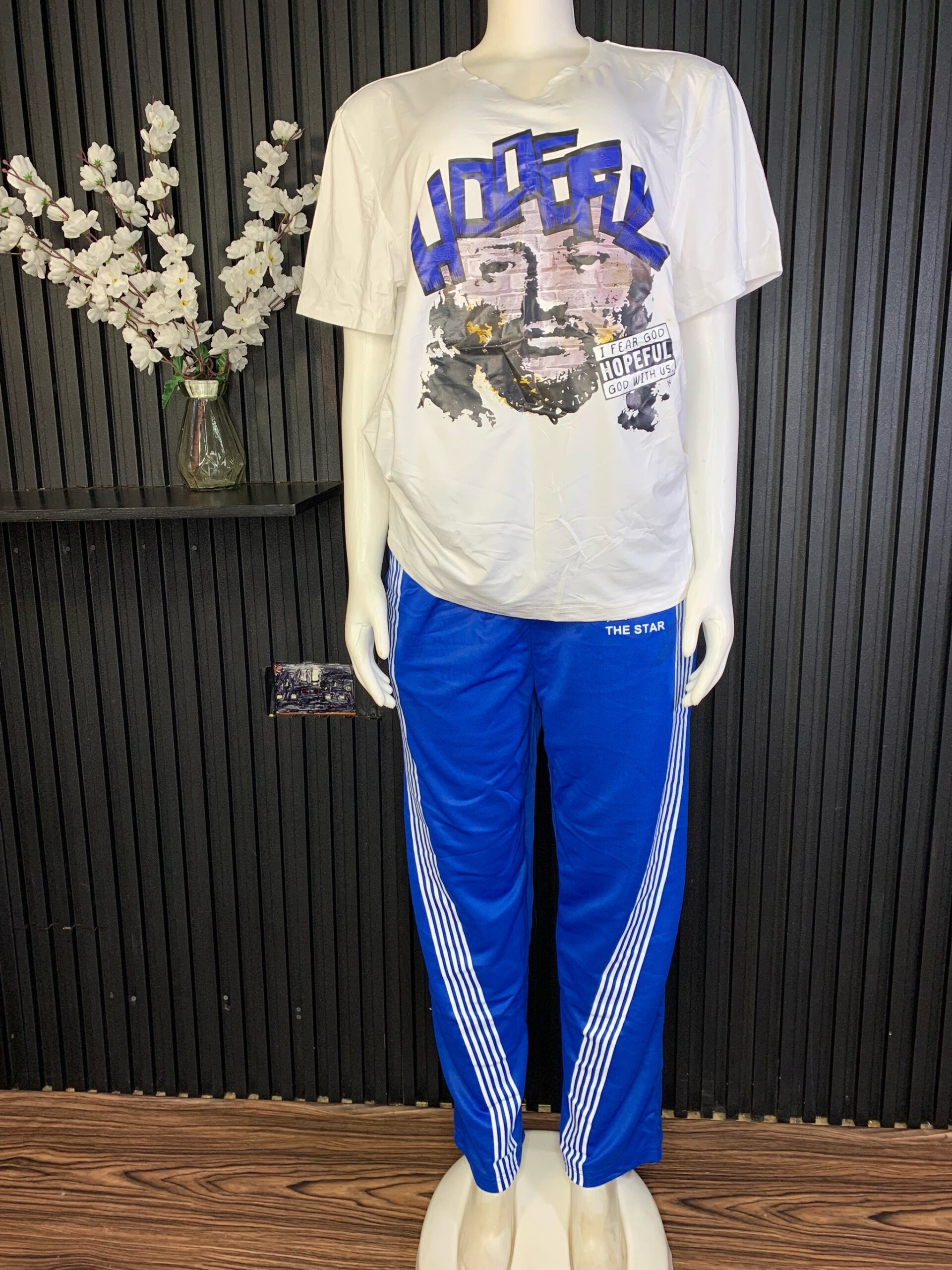 White And Blue Two Piece Set 5 White And Blue Two Piece Set - Image 5