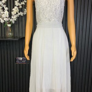 Grey Lace Short Dress
