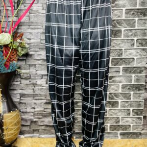 Black Checkered Trousers