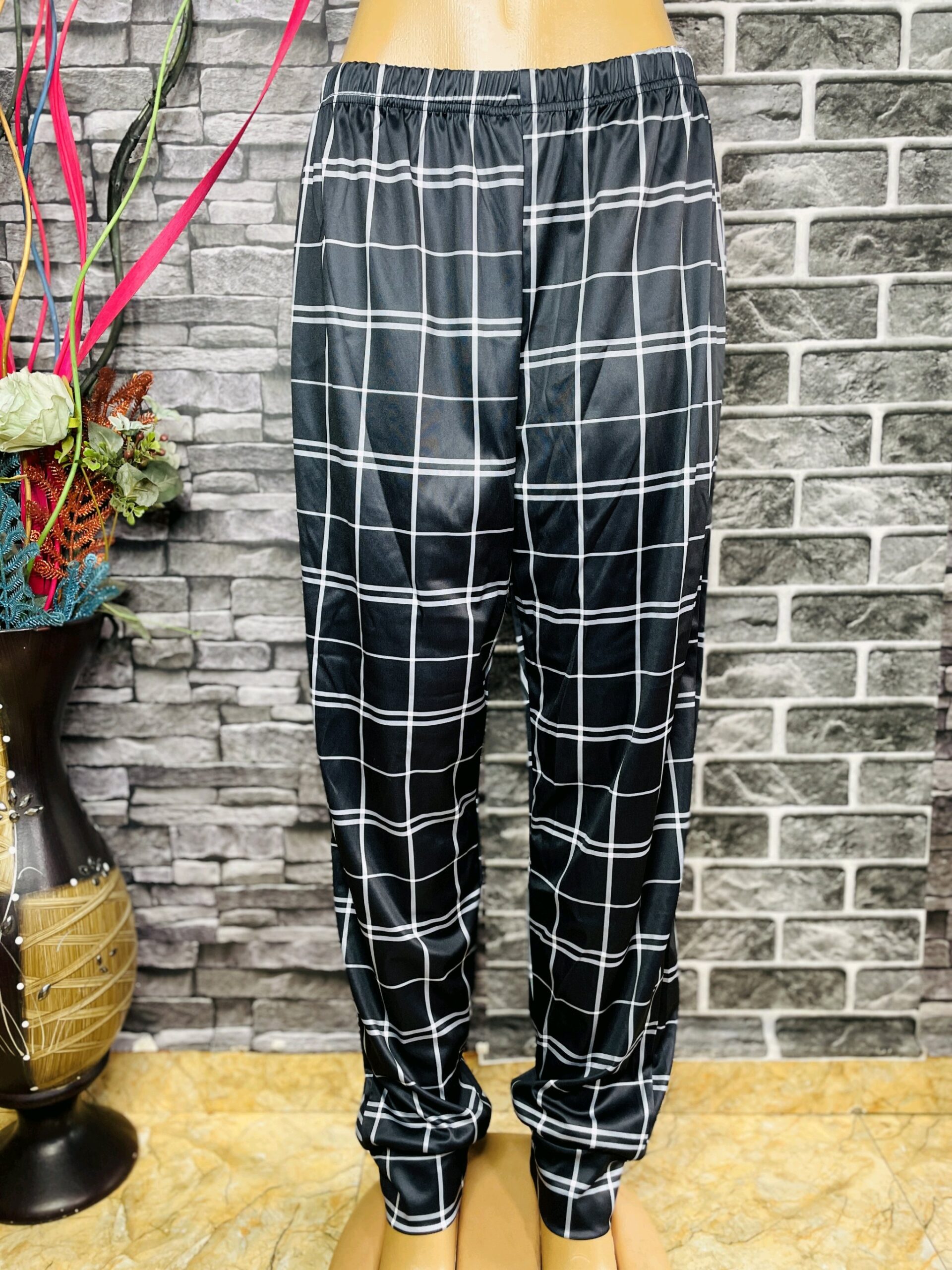 Black Checkered Trousers 1 Black Checkered Trousers