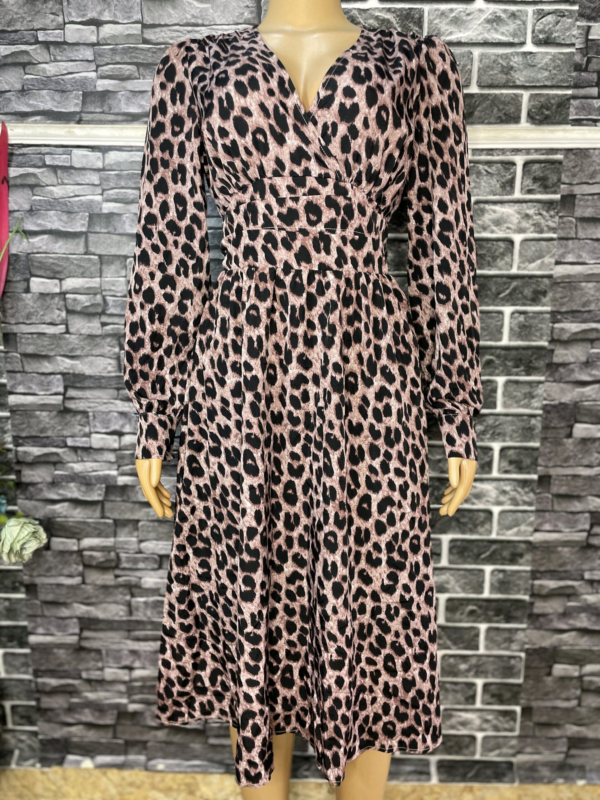 Leopard Print Midi Dress 3 Leopard Print Midi Dress - Image 3