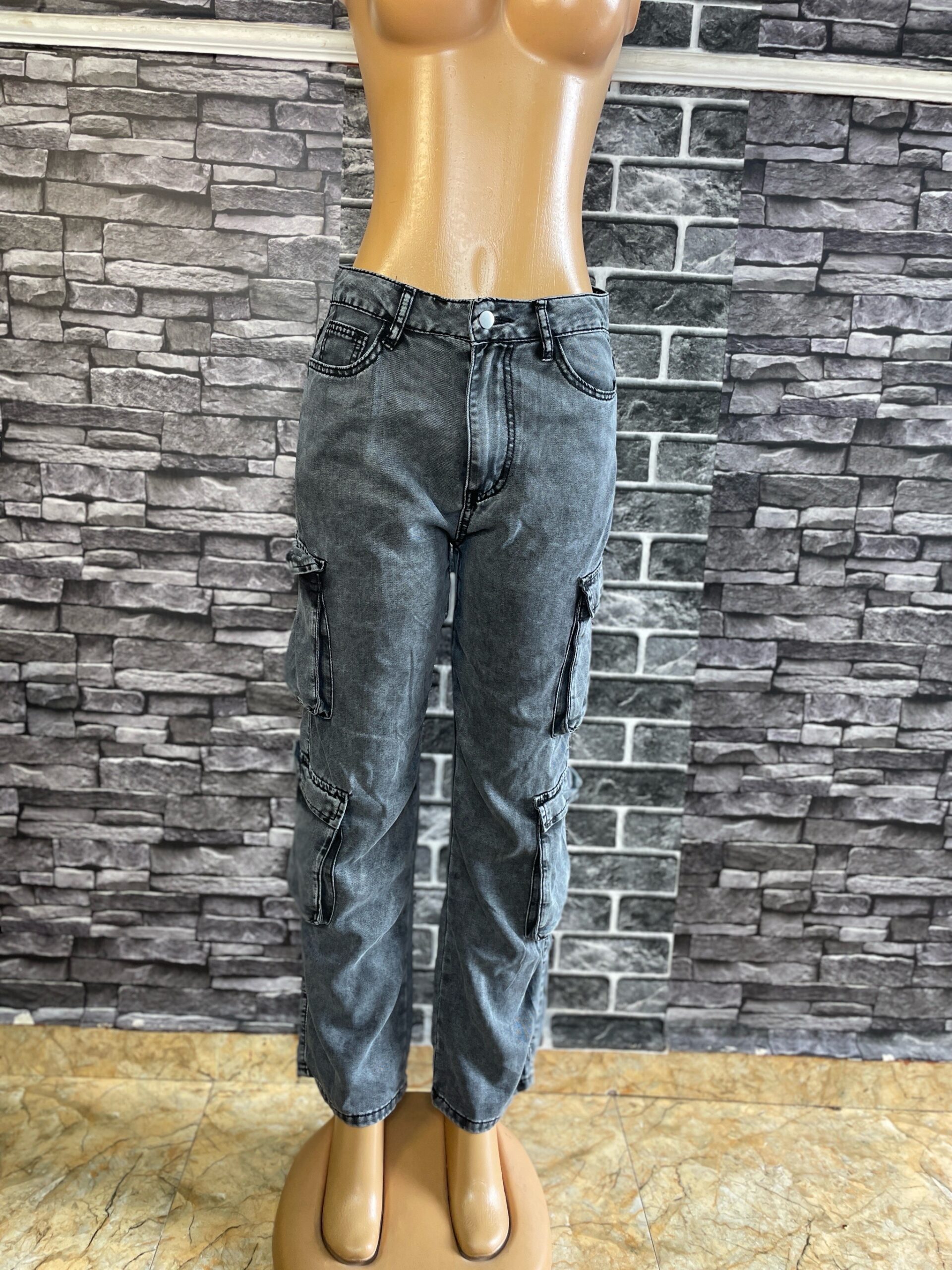 Grey-Cargo-Jeans 3 Grey-Cargo-Jeans - Image 3
