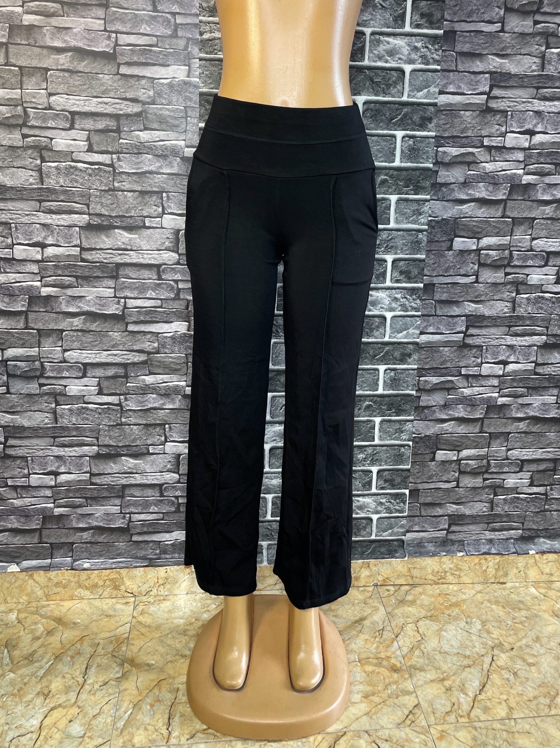 Black Plain Trouser 2 Black Plain Trouser - Image 2