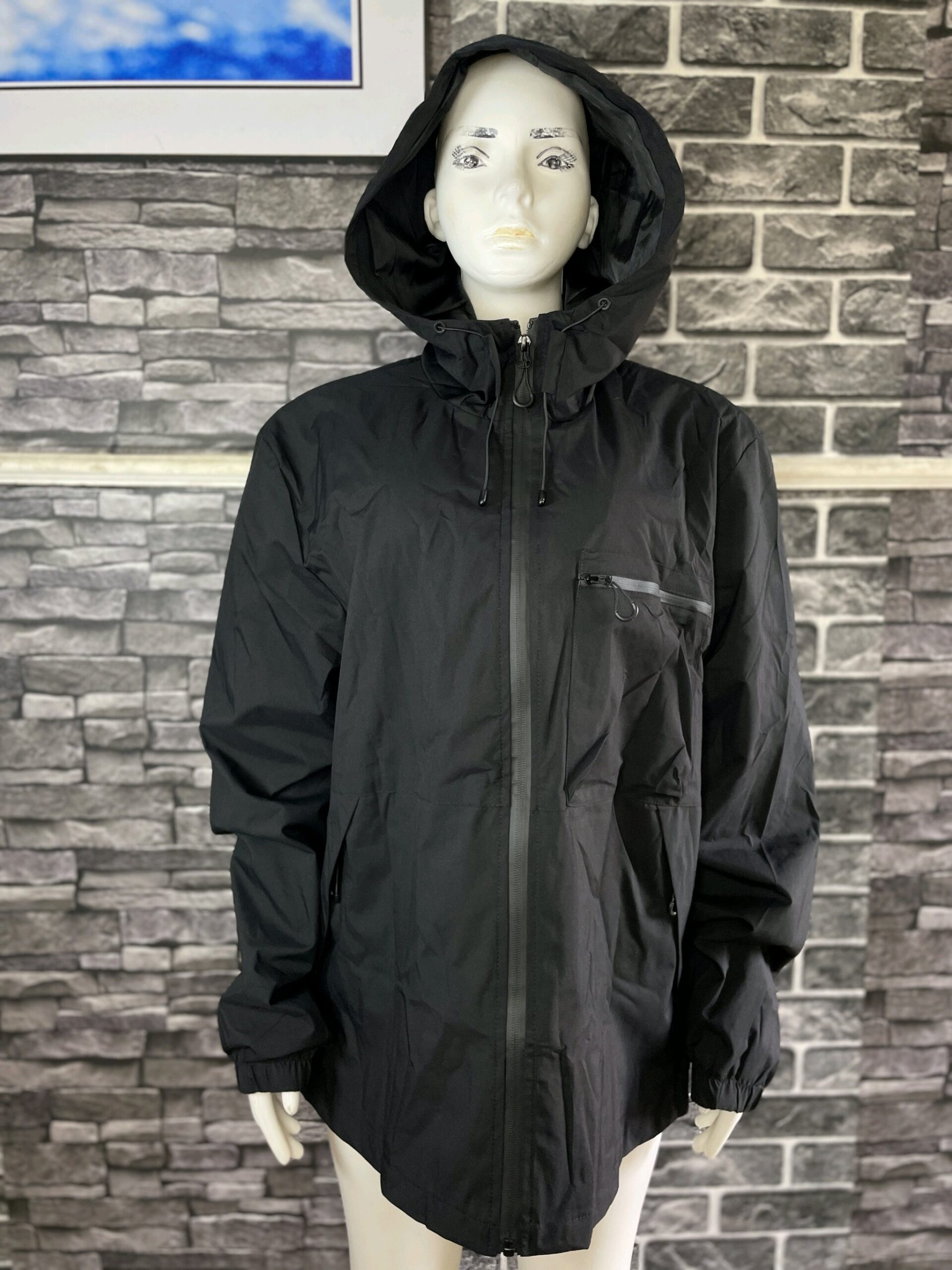 Black Raincoat Jacket 1 Black Raincoat Jacket