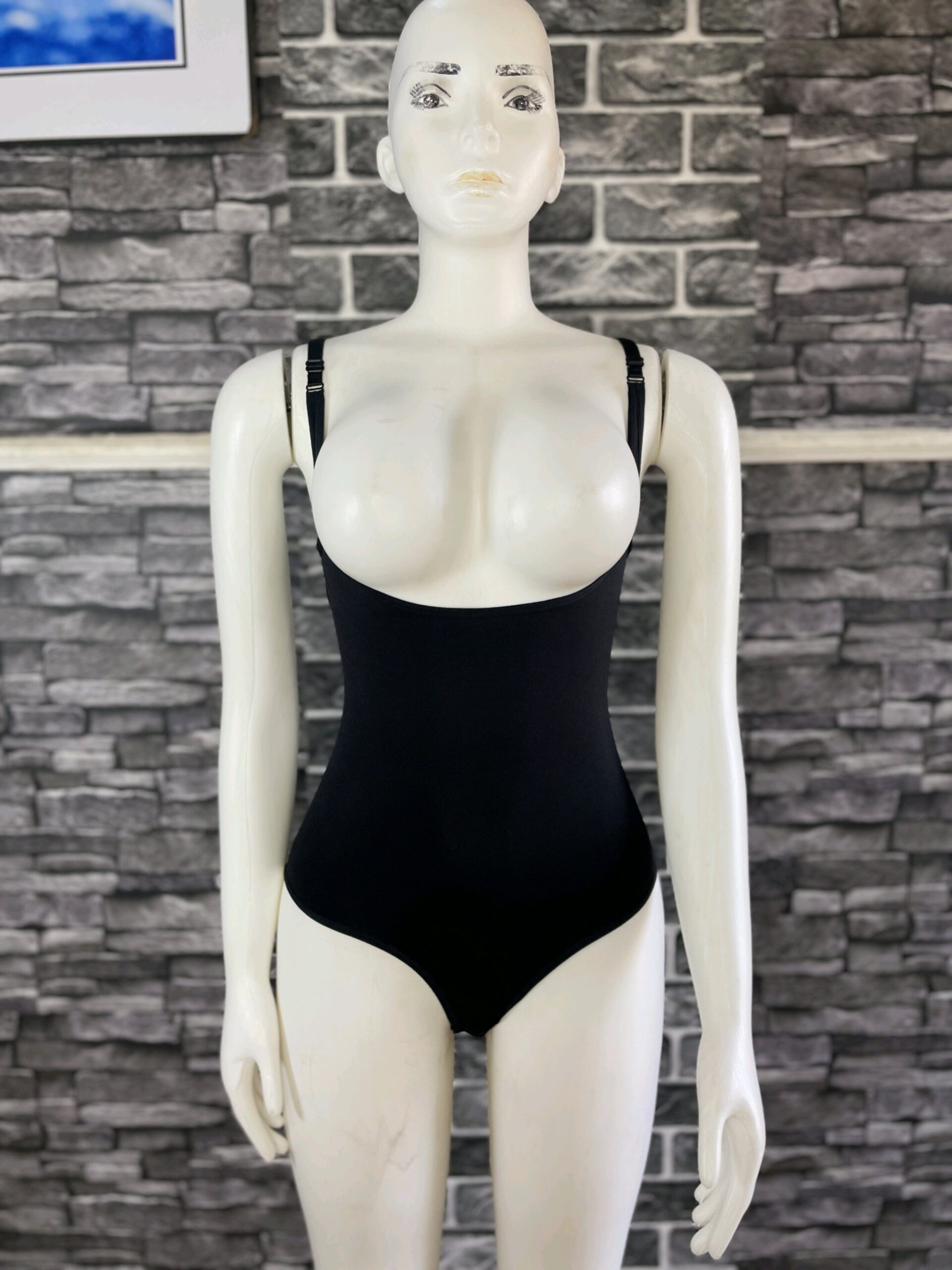 Black Elegant Seamless Bodysuit 1 Black Elegant Seamless Bodysuit