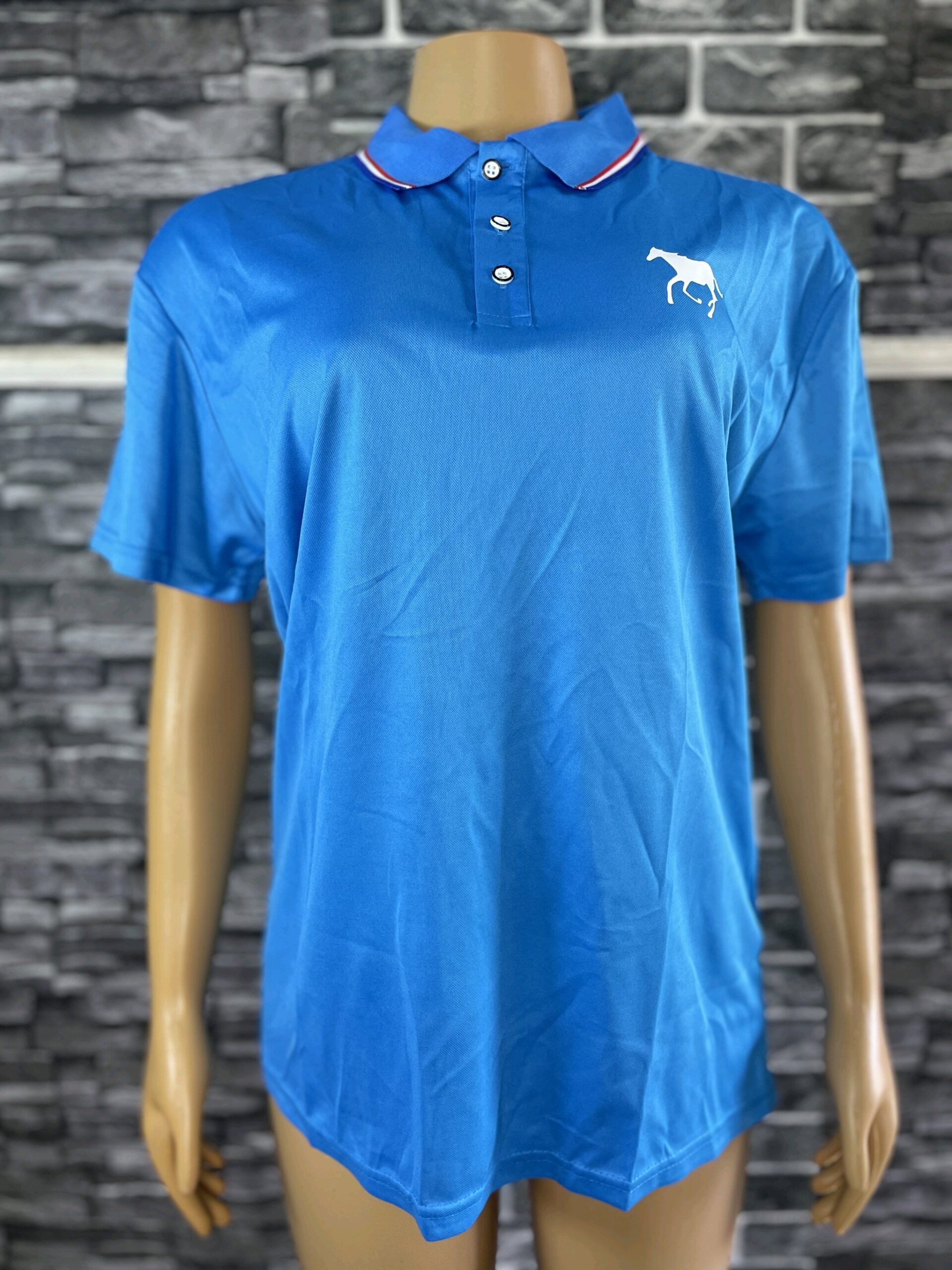 White And Light Blue Men's T-shirt 3 White And Light Blue Men's T-shirt - Image 3
