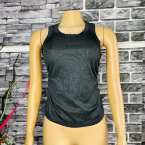 Black, Brown And Sky Blue Seamless Tank Top