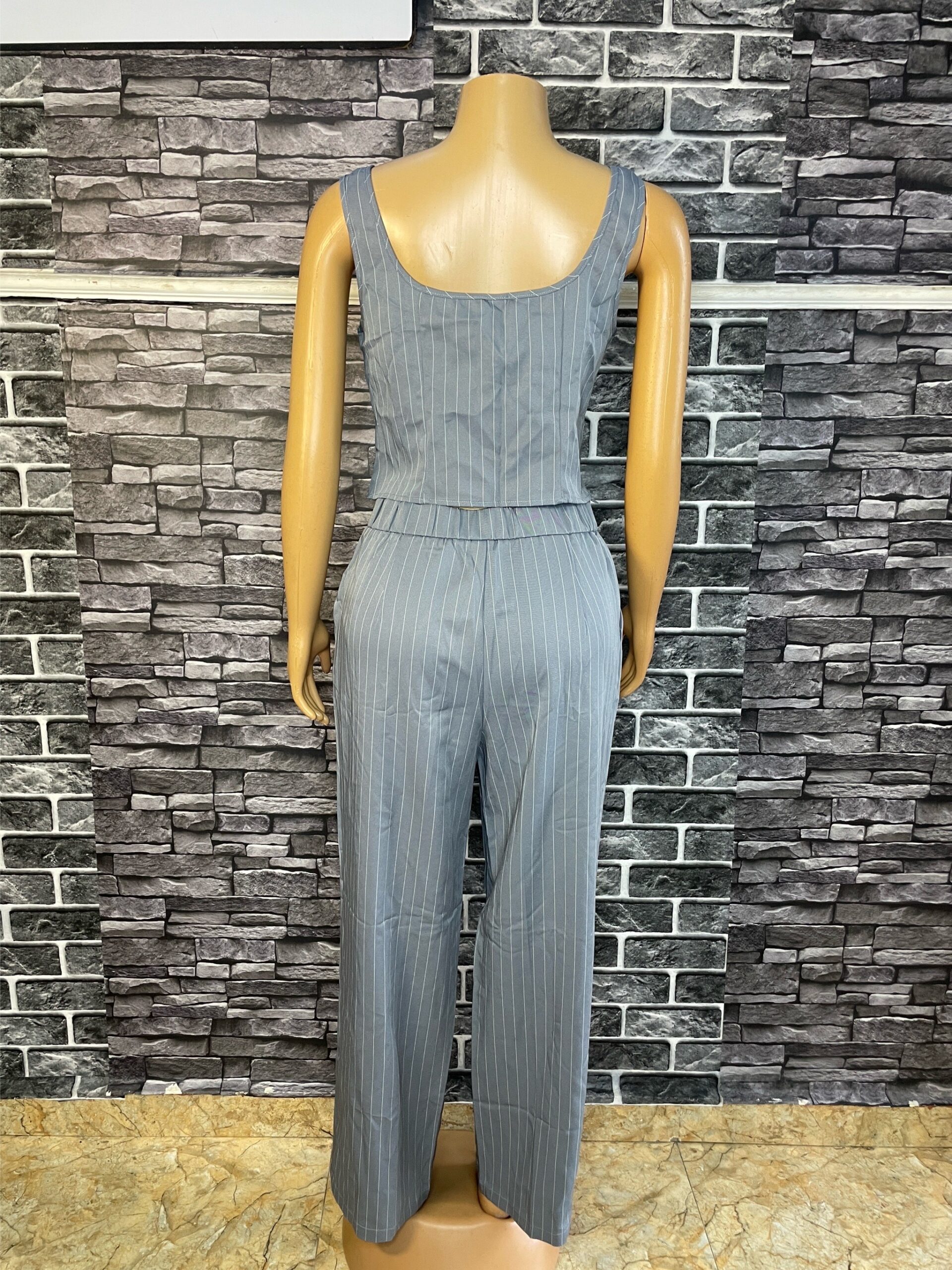 Elegant Pinstripe Two Piece Set 5 Elegant Pinstripe Two Piece Set - Image 5