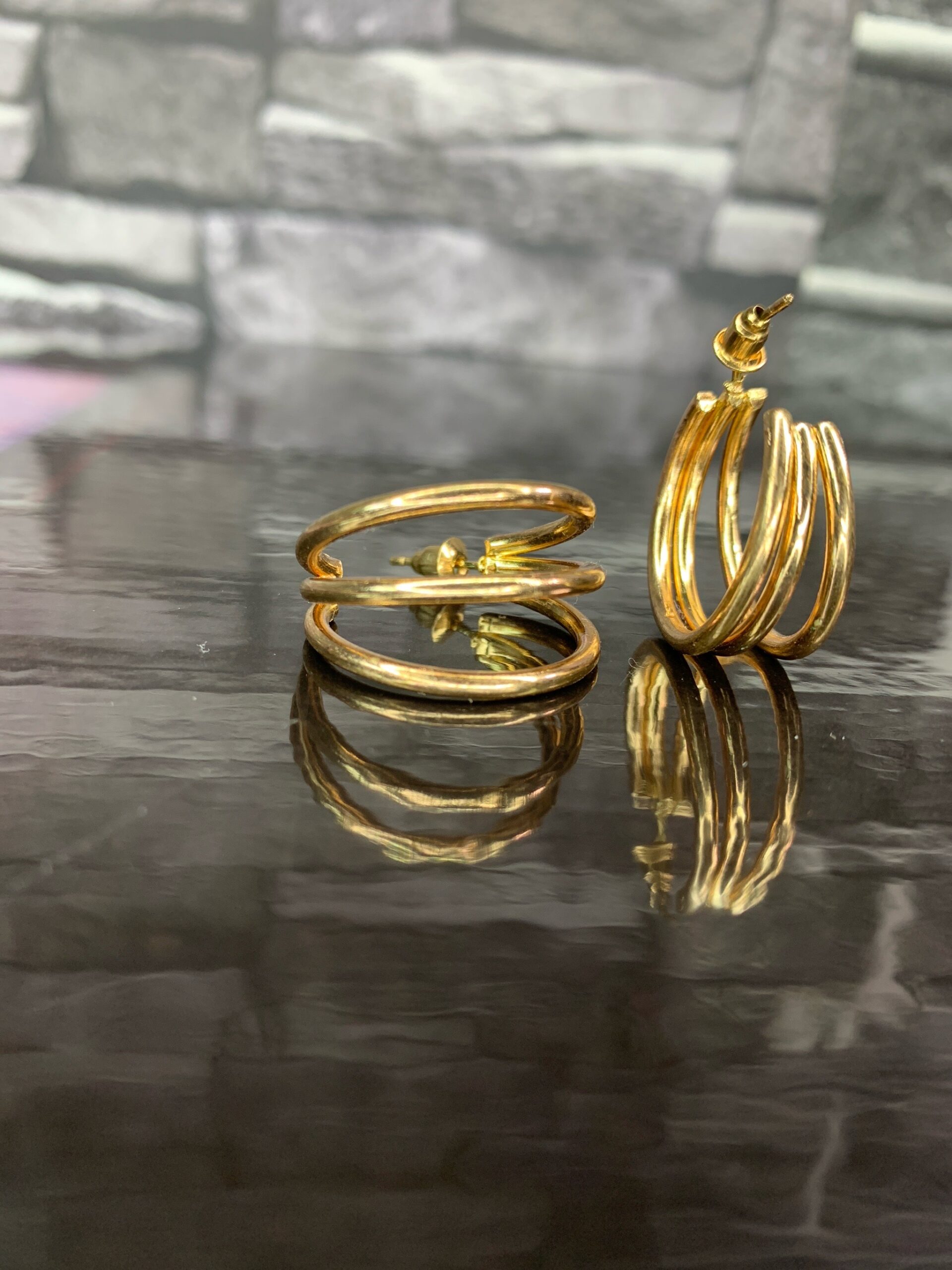 3 Layer Hoop Earring 2 3 Layer Hoop Earring - Image 2