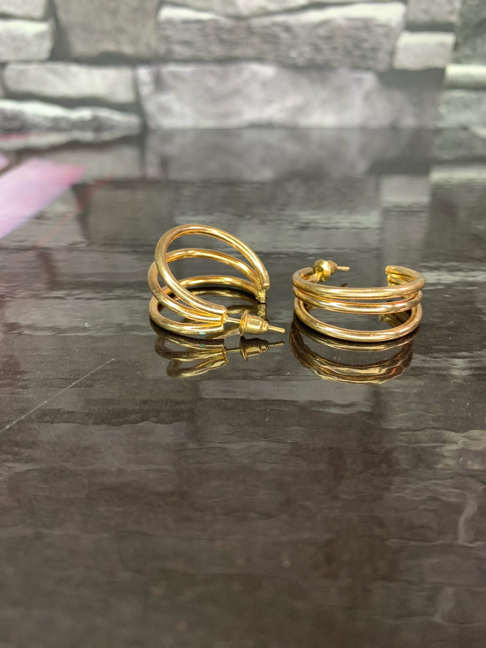 3 Layer Hoop Earring 3 3 Layer Hoop Earring - Image 3