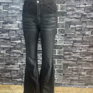 Stylish Dark Grey Flare Jeans
