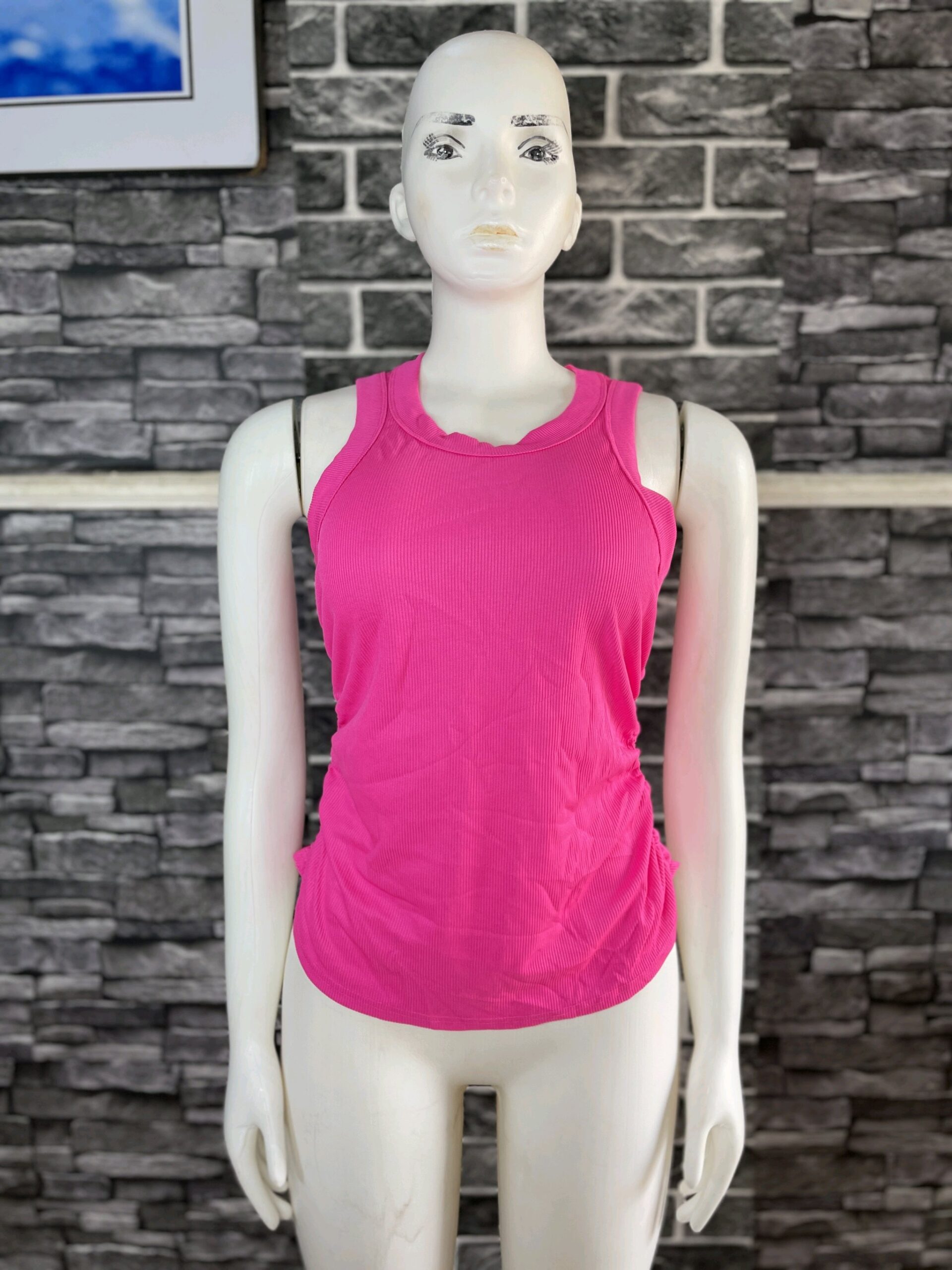 Pink And Blue Seamless Tank Top 1 Pink And Blue Seamless Tank Top