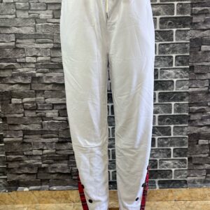 Stylish Black And White Plaid Trim Joggers