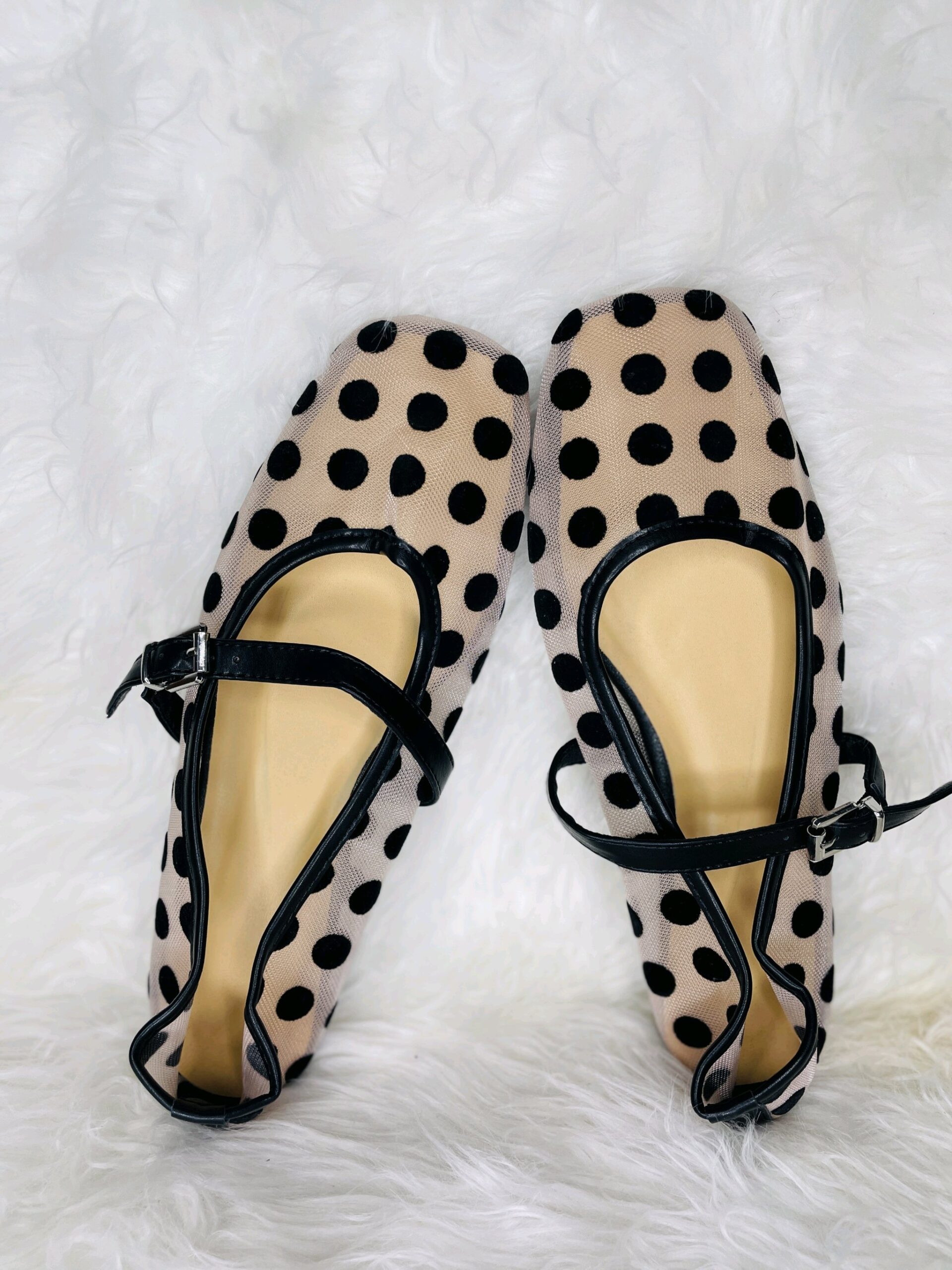 Polka Dot Flat Sandals 1 Polka Dot Flat Sandals