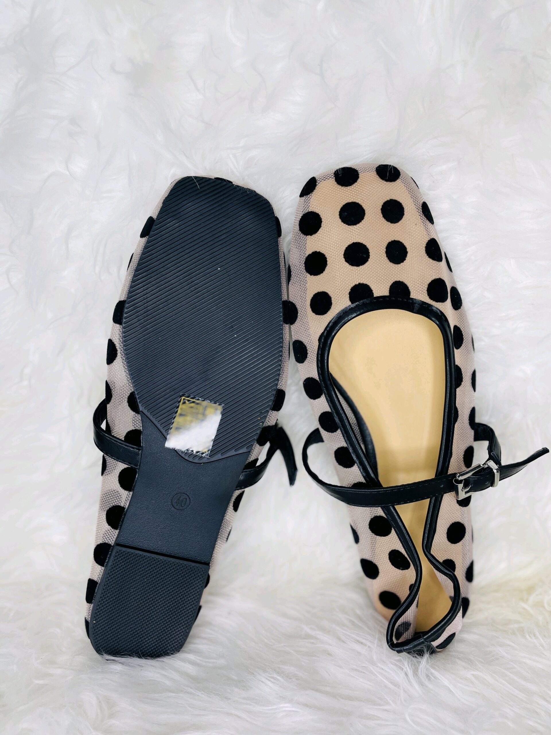 Polka Dot Flat Sandals 3 Polka Dot Flat Sandals - Image 3