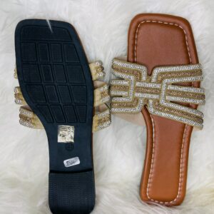 Home 14 Brown Sequin Slippers