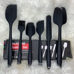 Black Silicone Spatula Set