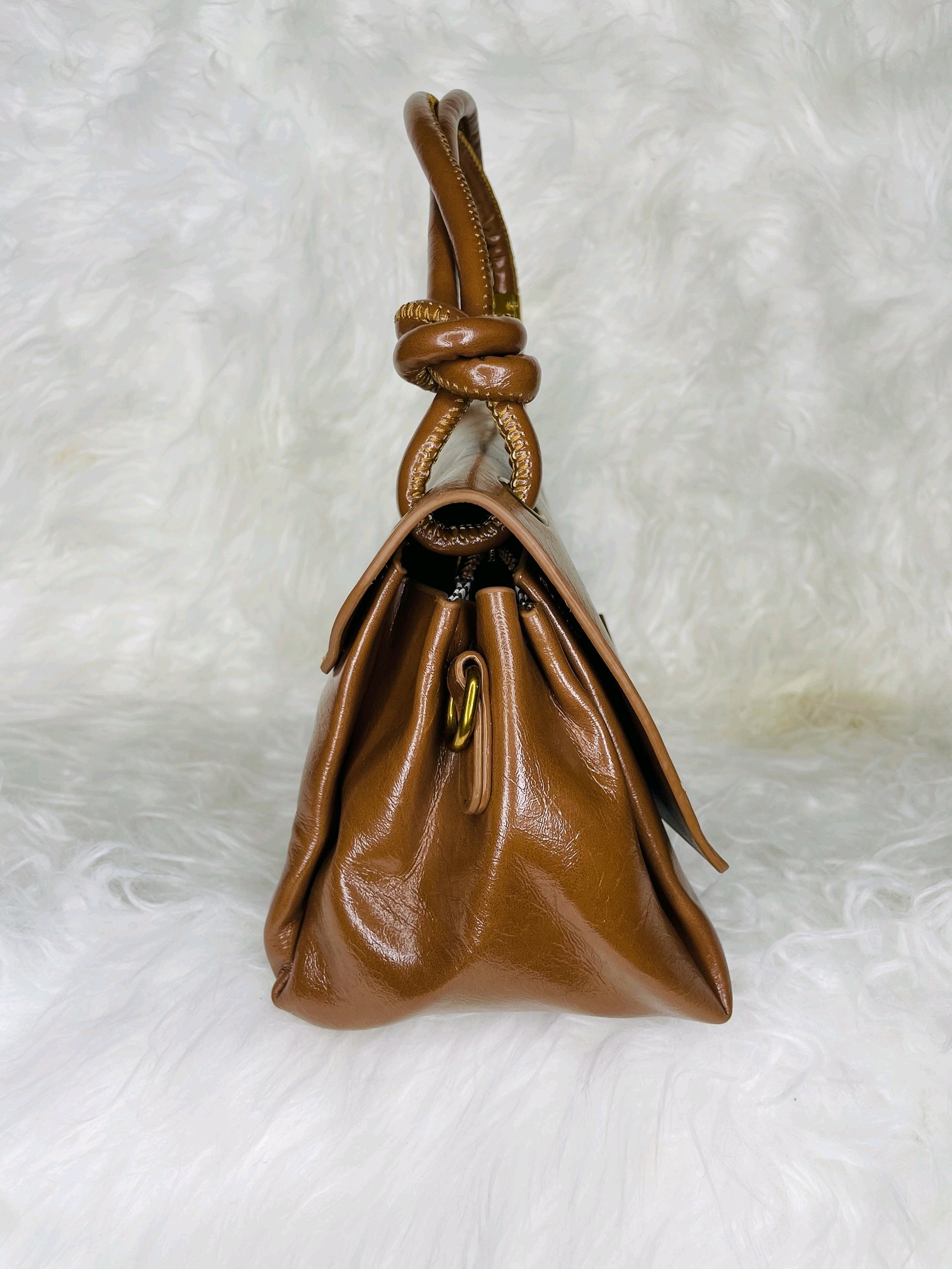 Brown Mini Handbag 5 Brown Mini Handbag - Image 5