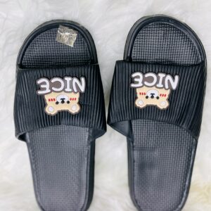 Black Robber Slippers