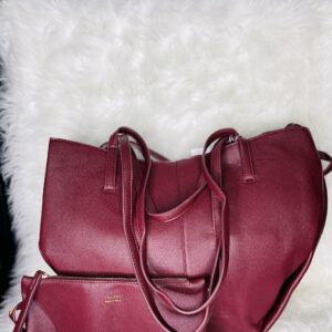 Burgundy 2in1 Tote Bag