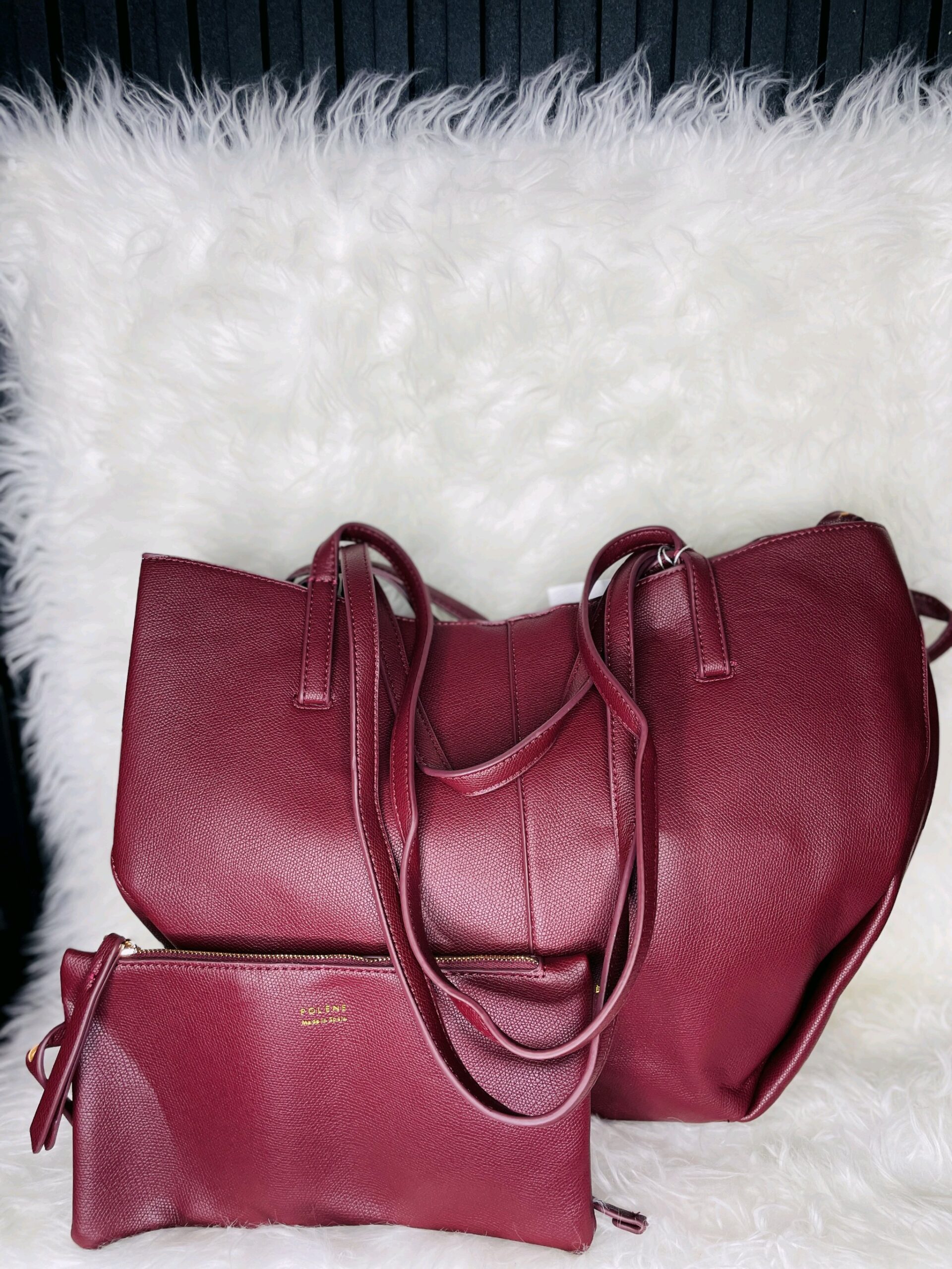 Burgundy 2in1 Tote Bag 4 Burgundy 2in1 Tote Bag - Image 4