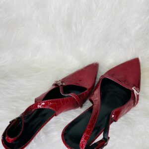 Red Elegant Pointed Heel