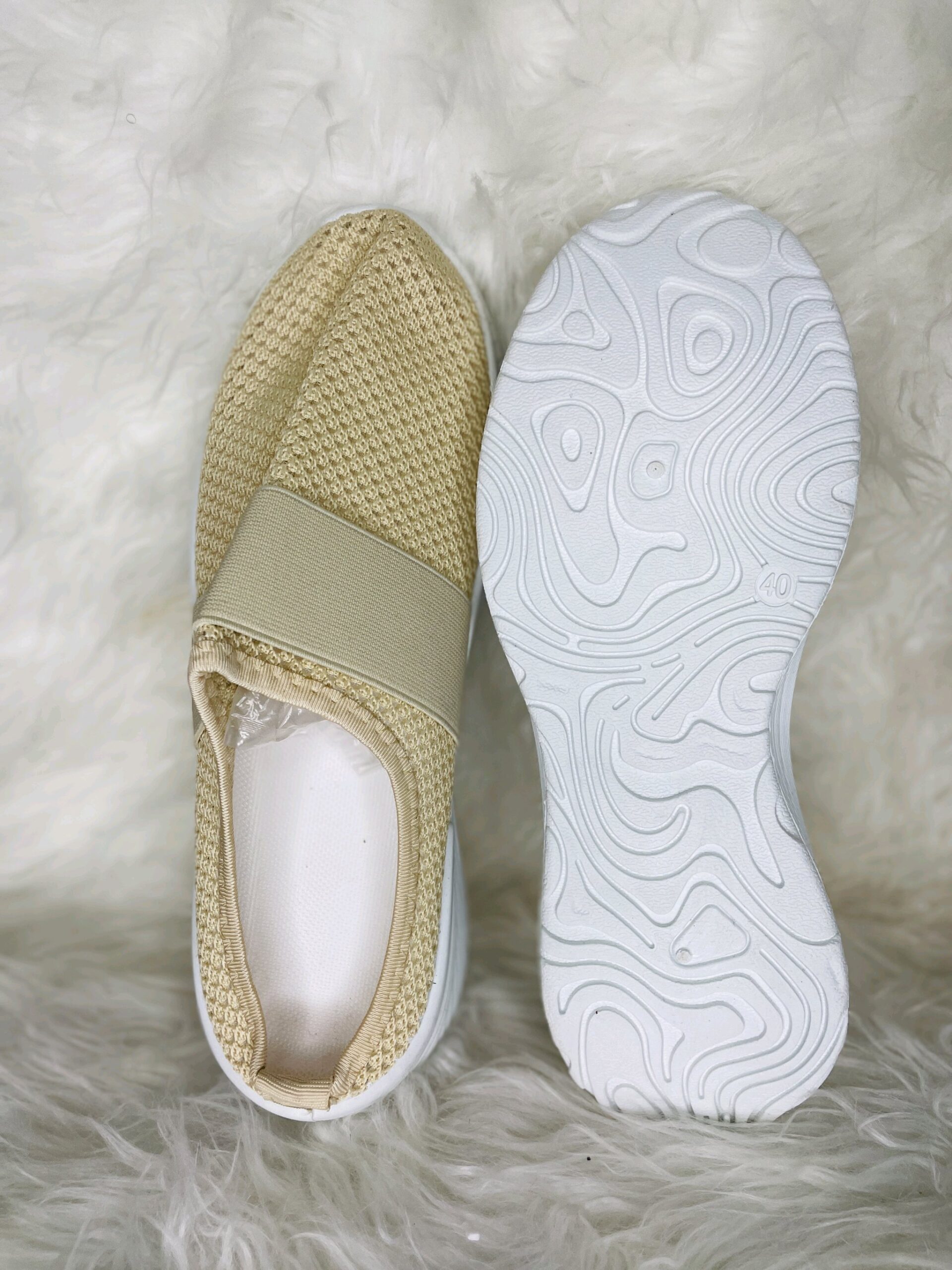 Creamy Basket Cover Sandals 2 Creamy Basket Cover Sandals - Image 2