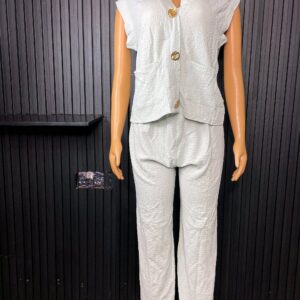 Home 13 Sage Green Two Piece Trouser Set