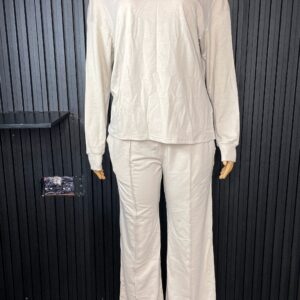 Home 12 Cream Long Sleeve Two Piece Set