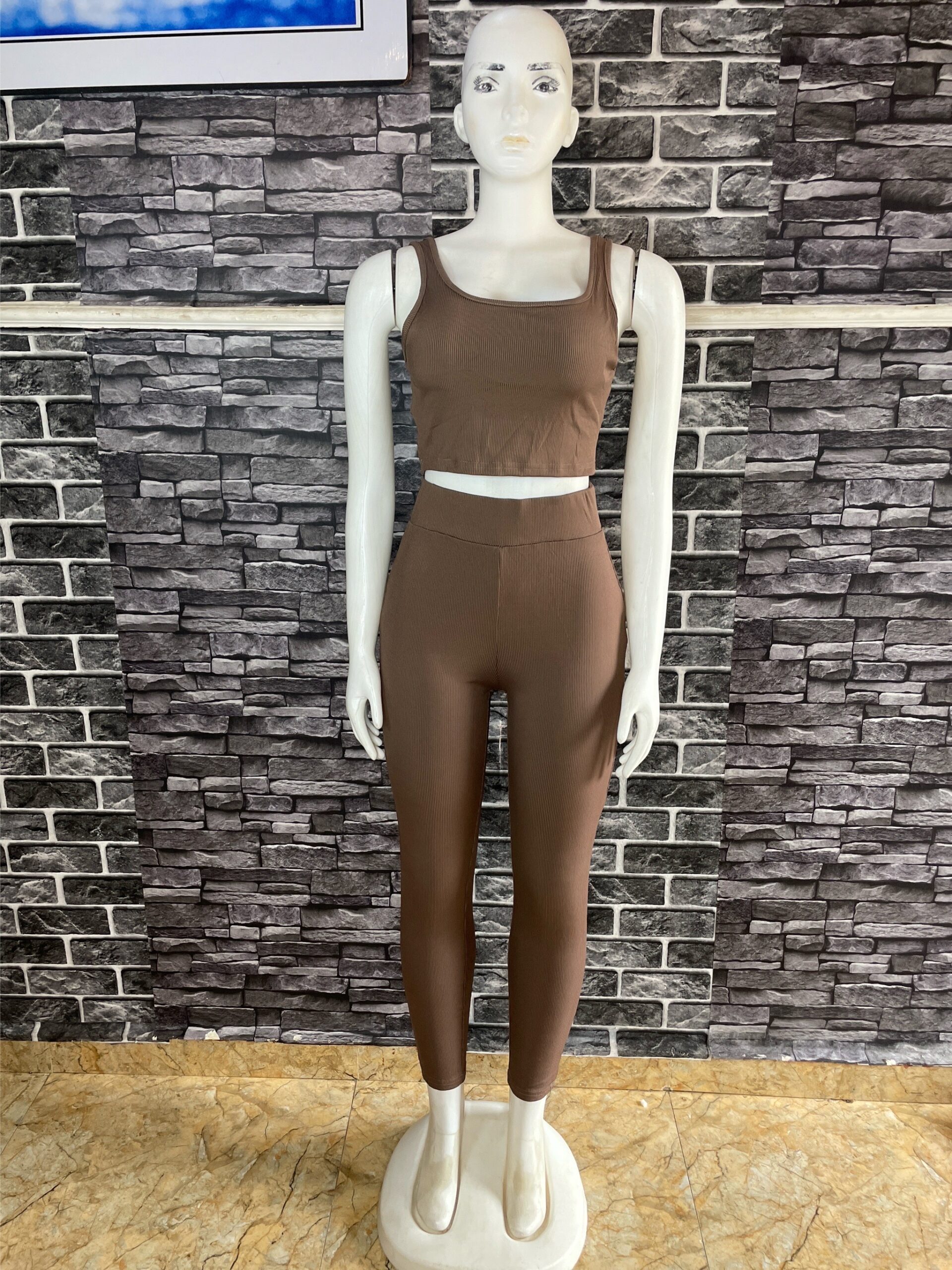 Ribbed Activewear Two Piece 2 Ribbed Activewear Two Piece - Image 2